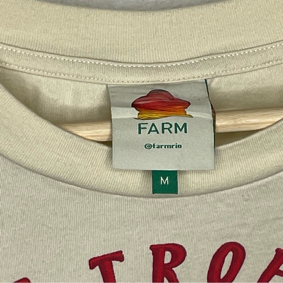 Farm Rio Womens Muscle Shirt The Tropics Oversized Size M Anthropology - Picture 4 of 12